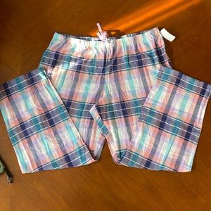 Sonoma goods flannel pajama sleep pants lavender plaid XXL